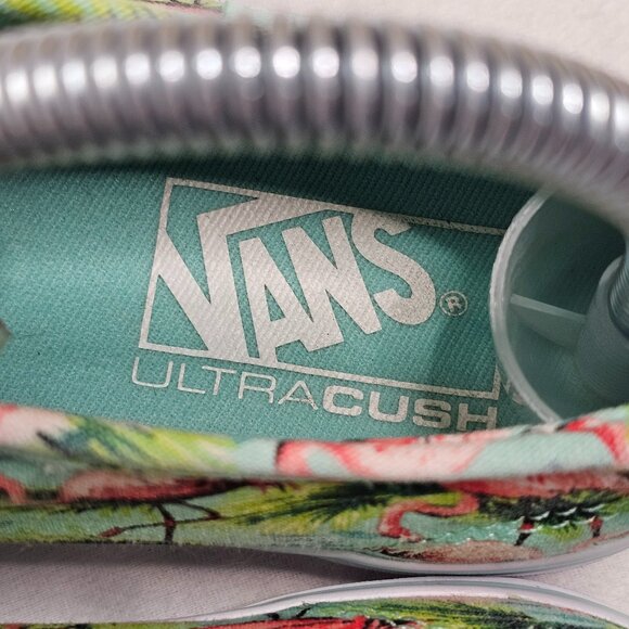Vans Ultracush Pink Flamingo Shoes Low Top Lace Up Skateboard Women's Size 8 EUC - Picture 5 of 12